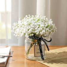 That's what we like in a diy project here at the budget savvy bride. Amazon Com Nubry 10pcs Babys Breath Artificial Fake Flowers Bouquet Gypsophila Bulk Flower In White For Wedding Crown Home Party Garden Decoration Furniture Decor