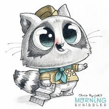 Rightful artwork's owner is mentionned next to the picture. Pin Van Catarina Pessoa Op Love The Morning Scribbles Cartoon Tekeningen Dieren Tekenen Monster Tekening