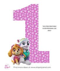 Check spelling or type a new query. Free Printable Paw Patrol Numbers Skye And Everest Oh Partyland