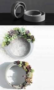 Handmade Concrete Succulent Planter Flower Photo Topfblumen Blumentopf Blumenkubel