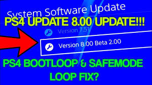 Ps4 8 00 Update Ps4 Bootloop Safemode Loop Fix Ps4 Update 7 50 Fix Youtube
