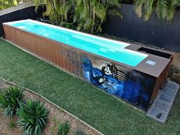 Shipping Containers Offering Wannabe Pool Owners A Slice Of The Action Shipping Container Pool Container Pool Shipping Container Swimming Pool