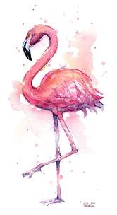 Flamingo Whimsical Tropical Pink Flamingo Flamingo Watercolor Br Br Www Olechkadesign Com Fondos Acuarela Arte De Acuarela Flamenco Dibujo