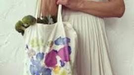 Hammered Flowers Tote Bag