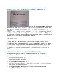 Here is a sample acknowledgment for him/her Doc How To Write Acknowledgements For Report Or Thesis Ruhay Farzana Academia Edu