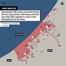 Palestinian territory, gaza city, al rasheed street. Idf This Illustration Depicts The Rockets And Mortars That Terrorist Organizations In The Gaza Strip Fired At Israeli Civilians South District Palestine And Israel News Today On Map Jerusalem Today