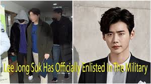Lee was deemed unfit to enlist as an active duty soldier as a result of going . Lee Jong Suk Has Officially Enlisted In The Military Youtube