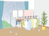 梅雨の時期の室内干し（天気/その他一般・装飾）の無料イラスト ...