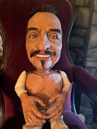 A better lit pic of my finished bird puppet