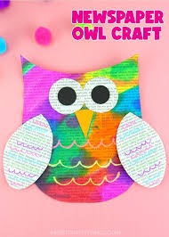 You will need at least three but can make more if you want the owl's belly to have more of a 3d effect. Colorful Newspaper Owl Craft For Kids I Heart Crafty Things