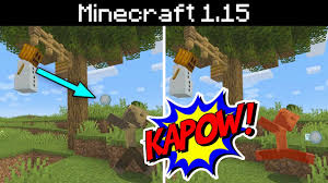 How do you get snow on minecraft? Minecraft 1 15 Hanging Attack Snow Golems More Baby Animal Spawns More Bedrock Parity Changes Youtube