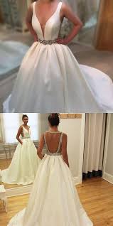 Dreaming of wearing a ball gown wedding dress on your big day? New Arrival White Satin Ball Gown Wedding Dresses Dress