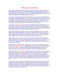 Samhsa puts forth a framework for the behavioral health specialty sectors, that can be Pdf Writing A Concept Paper D D Academia Edu