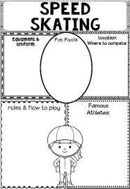 Graphic Organizer Winter Sports And Olympics Speed Skating Graphic Organizers Winter Sports Alpine Skiing