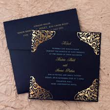 Explore the wide range of wedding invitation templates that feature various shades of blue color palette and find the one that would complete your blue wedding ceremony. Gulshan Blue Wedding Islamic Cards Add A Touch Of Elegance To Your Nikah With This Handc Kartu Pernikahan Kartu Undangan Pernikahan Desain Undangan Perkawinan