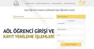 Açık öğretim ortaokulu açık öğretim lisesi ve mesleki açık öğretim lisesi öğrenci girişi yapmak için yukarıdaki linke ya da ekrana tıklayınız. Aol Ogrenci Girisi Ve Kayit Yenileme Aol Ders Secme Islemleri