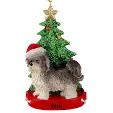Personalized Havanese Black And White Dog Tree Table Top Ornament Personalized Ornaments For You