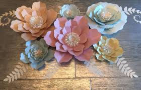 Do you want to create paper flowers for a special event, baby nursery or home decor but don't know where to start? Large Pastel Paper Flowers Backdrop Wall Party Wedding Decor Nursery Ebay Wedding Decorations For Sale Wedding Decorations Wedding Venue Decorations