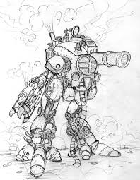 Steampunk Robot Steampunk Coloring Coloring Pages Steampunk Robots