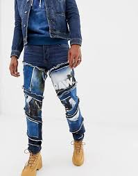 Trainoron sunday, may 23, 2021 jean g. G Star X Jaden Smith Spiral Waterfall Patches 3d Slim Jeans Asos