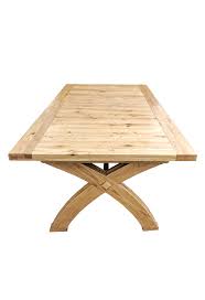 Wooden oval extending dining table plus 4 chairs good condition with few marks from a non smoking household. Empire X Leg Solid Oak Extending Dining Table Blonde Range Crown Oak Furniture Ltd