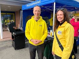 Finlandiya parlamentosu 2011'den 2014'e ve yine 2019'dan beri ve finler partisi 10 haziran 2017. Perussuomalaisten Puheenjohtaja Jussi Halla Aho Vieraili Tervakoskella Uutiset Janakkalan Sanomat