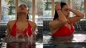 Hotness alert! Sara Ali Khan’s latest slow-mo video in a red bikini will  make your jaws drop; WATCH IT
