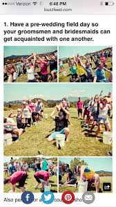 Field Day Wedding Jitters Fun Wedding Bridesmaids And Groomsmen