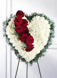 The Ftd Bleeding Heart Order Now Funeral Floral Arrangements Funeral Flowers Funeral Floral