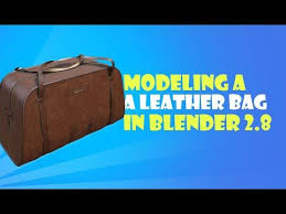 Modeling A Leather Sports Bag In Blender 2 8 Youtube Blender Sport Bag Blender Tutorial