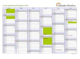 Oktober 2020 sind wieder herbstferien in nrw. Ferien Nordrhein Westfalen 2014 Ferienkalender Zum Ausdrucken