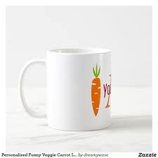 Personalized Funny Veggie Carrot Lover Mug Zazzle Com
