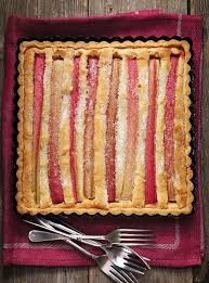 Tarte Amandine A La Rhubarbe Ricardo Recipe Rhubarb Recipes Tart Dessert Tart Recipes
