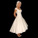 Cream satin dress