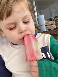 Watermelon blueberry popsicle is a hit!