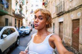 Sexy Shemale Woman Posing And Doing Selfie Stock Photo, Picture and Royalty  Free Image. Image 125645967.