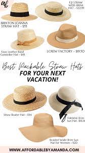 45 Packable Straw Sun Hats For Women Affordable By Amanda In 2021 Sun Hats For Women Hats For Women Summer Hats For Women