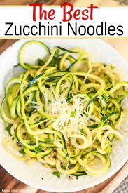 The idea that you can take something that is literally 95 percent water, cut it into spirals that vaguely resemble spaghetti, cook it like pasta, toss it with tomato sauce, and have it magically taste. Zucchini Noodles Recipe Easy And Healthy Zoodle Recipe