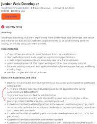 They Want To Hire A Junior Developer With 5 Years Of Experience Plus An Astronomical Amount Of Skills Tons More Not Included In The Screen Snippet Some Bullet Points Are Repeated Except