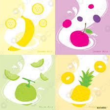 Start studying französisch klausur !. Spritzt Gesundes Getrank Mit Milch Obst Banane Kirsche Ananas Stock Vektorgrafi Crushpixel