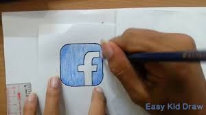 How To Draw Facebook Logo Drawings Simple Art Step By Step Drawing