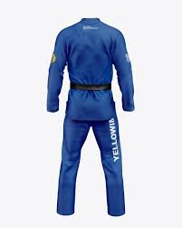 Jiu Jitsu Kimono Mockup Back View In Apparel Mockups On Yellow Images Object Mockups Jiu Jitsu Kimono Clothing Mockup Design Mockup Free