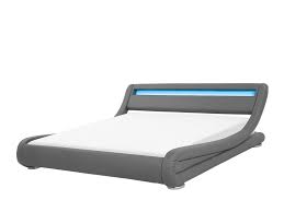 Bisschen weich aber preis leistungpatrickbisschen weich aber preis leistung ist ok. Bett Kunstleder Grau 180 X 200 Cm Mit Led Beleuchtung Avignon Beliani De