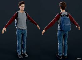 Young Samuel Pack 3d Models 3d Model Character Young Sam Drake