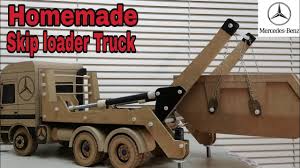 How To Make Rc Truck Mercedes Heavy Skip Loader From Cardboard Rc Trucks Trucks Mercedes