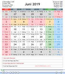 Kalender Jawa Juni 2019