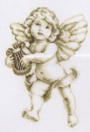 To receive notices when patterns are posted or updated. Cherub With Lyre Cross Stitch Kit By Vervaco Cross Stitch Angels Cross Stitch Cross Stitch Fairy