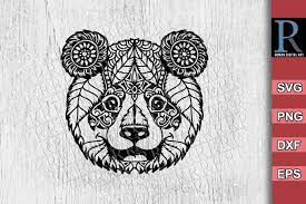 Download Mandala Panda Svg File For Cutting Machines