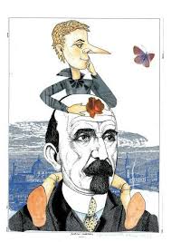 Nani Tedeschi Pinocchio Una Storia Nella Storia Omaggio A Carlo Collodi Ritratto Di Carlo Collodi Tecnica Mista Su Carta C Pinocchio Arte Storia