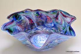 Hand Blown Glass Art Bowl 613123 Blown Glass Art Hand Blown Glass Art Blown Glass Bowls